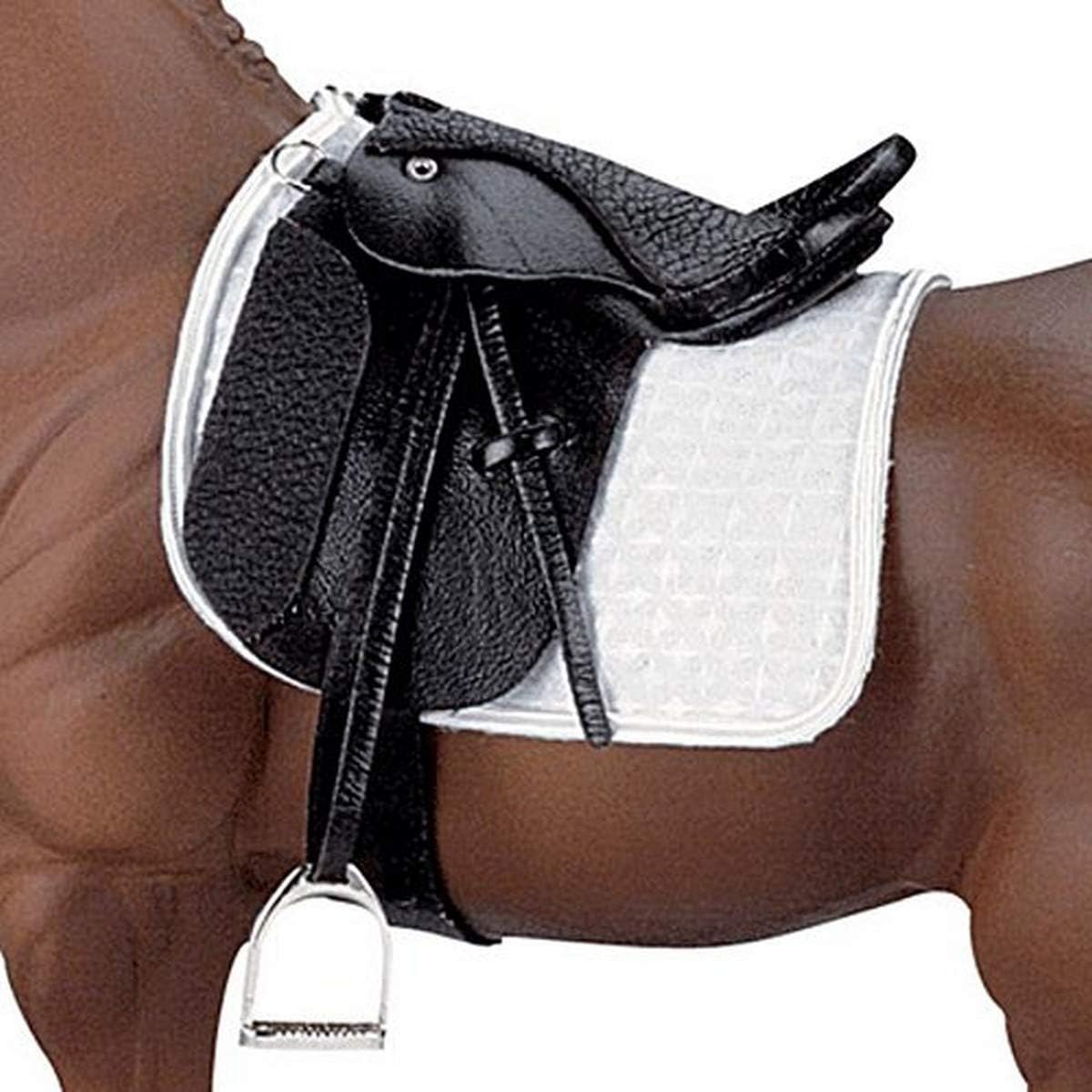 - Traditional Stoneleigh II Dressage Saddle - Black (1: 9 Scale), Multicolor