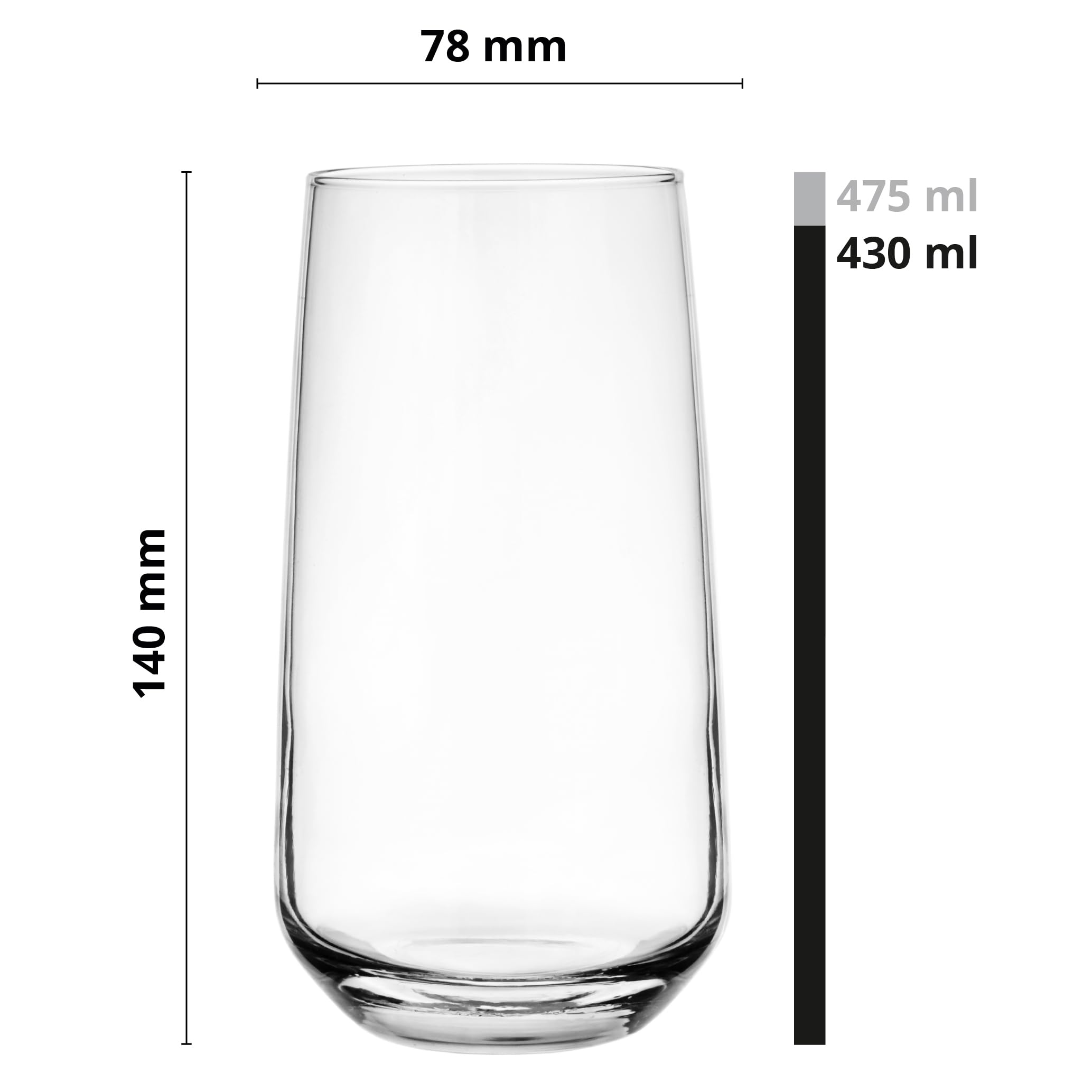 Bicchieri Da Cocktail Glasmark Krosno - Set 6 Pezzi Vetro Rosso Per Drink - Foto 4