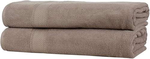 Vista 167 de HILLFAIR Juego de 12 toallas de algodón de 21.16 oz/m², 2 toallas de baño, 4 toallas de mano, 6 toallas de baño, toallas absorbentes de algodón Azul