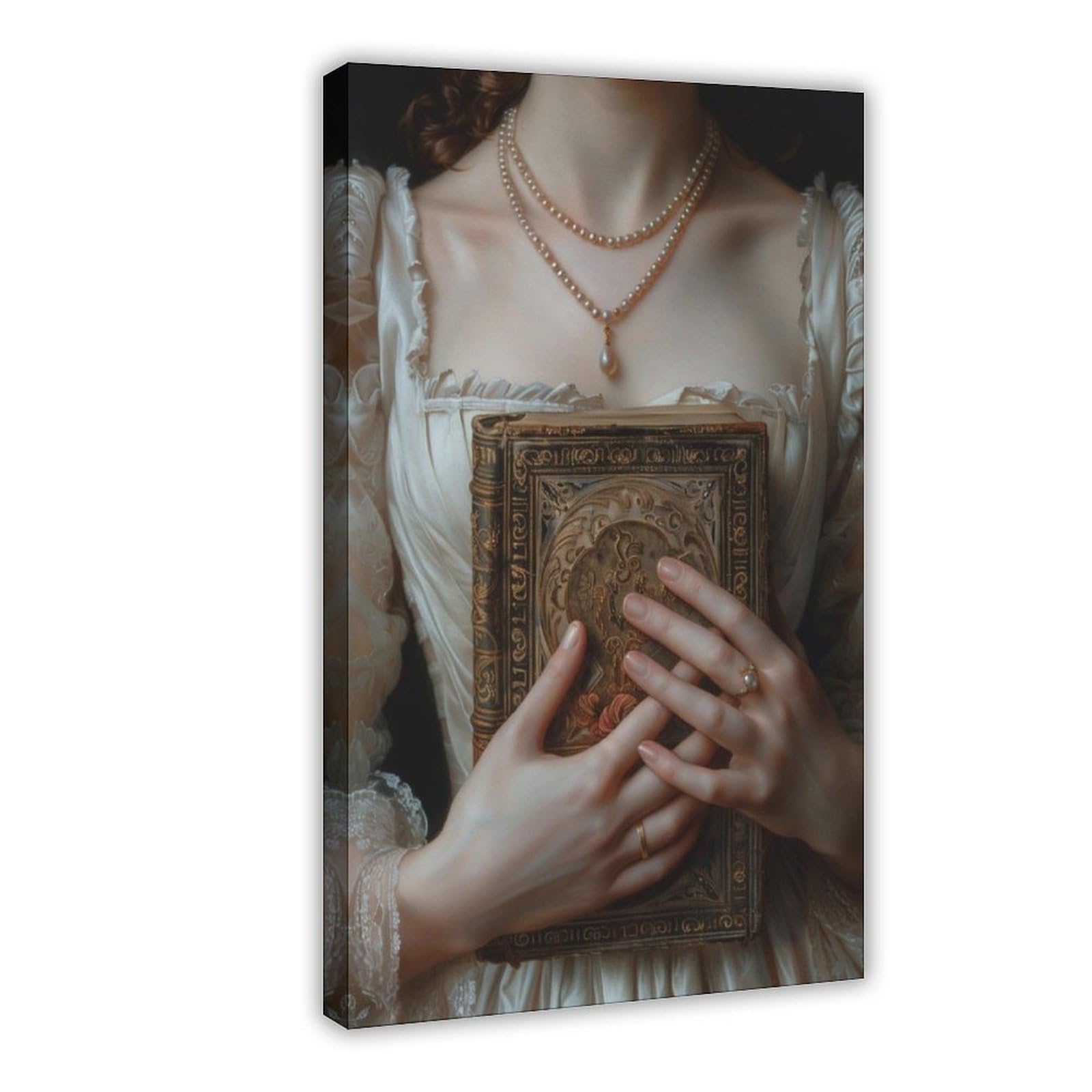 Bareronor Bookish Canvas Poster for Living Room Decor Gift