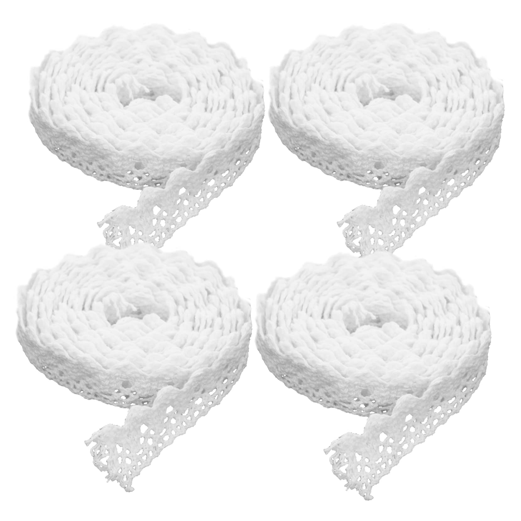 Operitacx 5rouleaux Rubans de Dentelle Tissu Galons pour Loisirs Créatifs Décoration de Mariage Anniversaires Centres de Table