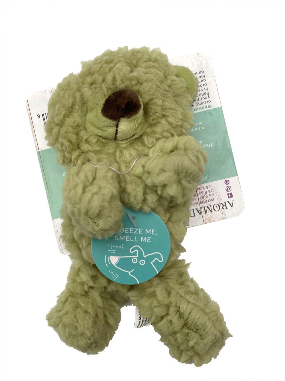Multipet Aromadog Beruhigendes Fleece Bär, Lavendel, 15.2 cm, Hundespielzeug, Plüsch, Medium Breeds, Indoor/Outdoor, Tiere