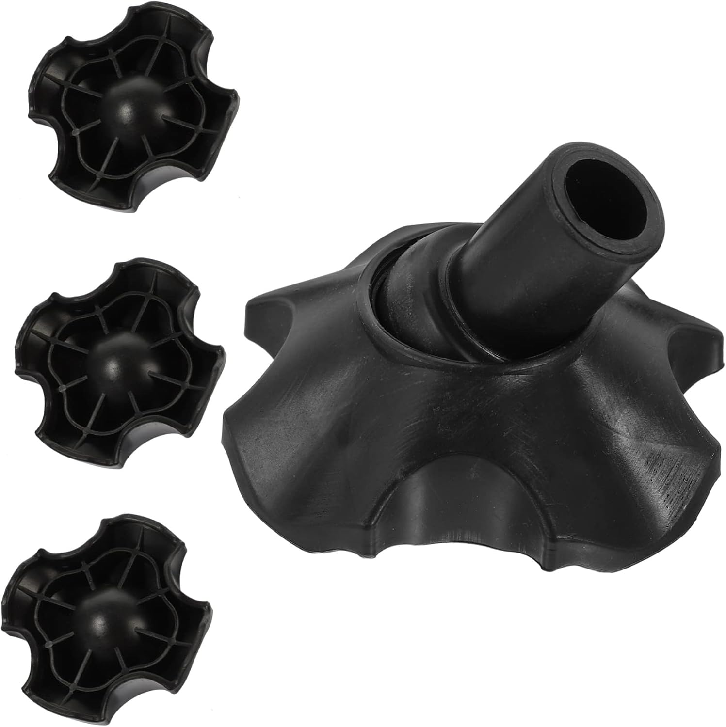 JEWEDECO 4pcs Moon Chair Foot Cover Furniture Pads for