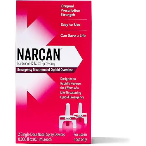 NARCAN Nasal Spray 4mg, 2 Single-Dose Devices, Opioid Overdose Treatment