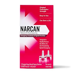 NARCAN Nasal Spray 4 mg Emergency Treatment of Opioid Overdose 2 Single-Dose Devices