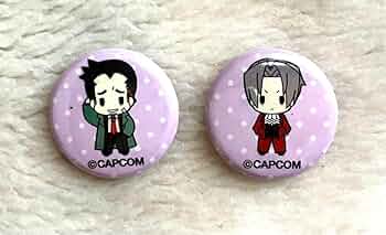 御剣怜侍 缶バッジ 12個セット Amazon.co.jp: 逆転裁判 逆転検事 御剣怜侍 糸鋸圭介 缶バッジ