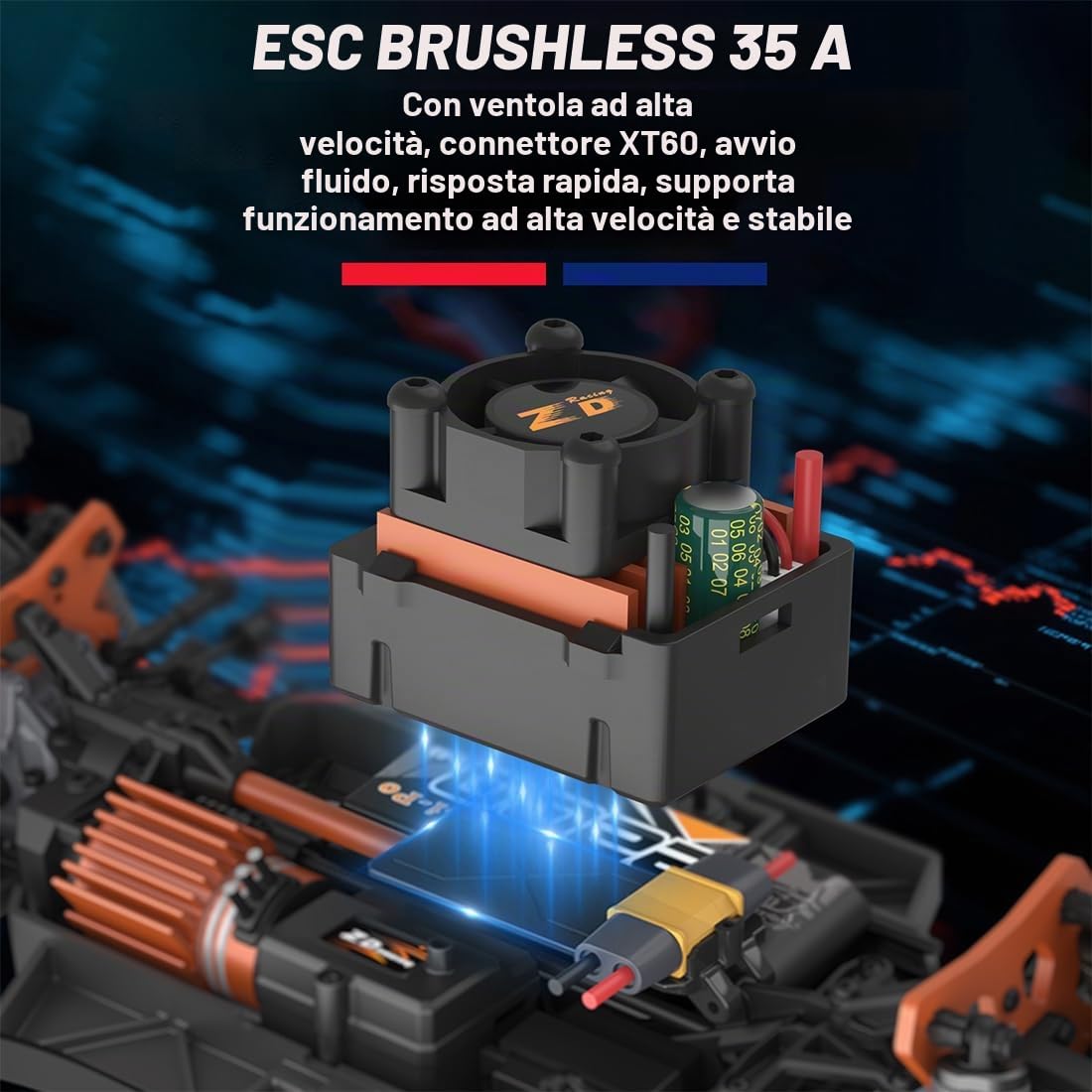ZD Racing RX12 1/12 4WD Brushless Rally Car, prestazioni ad alta velocità su qualsiasi terreno, perfetto per gare con gli amici