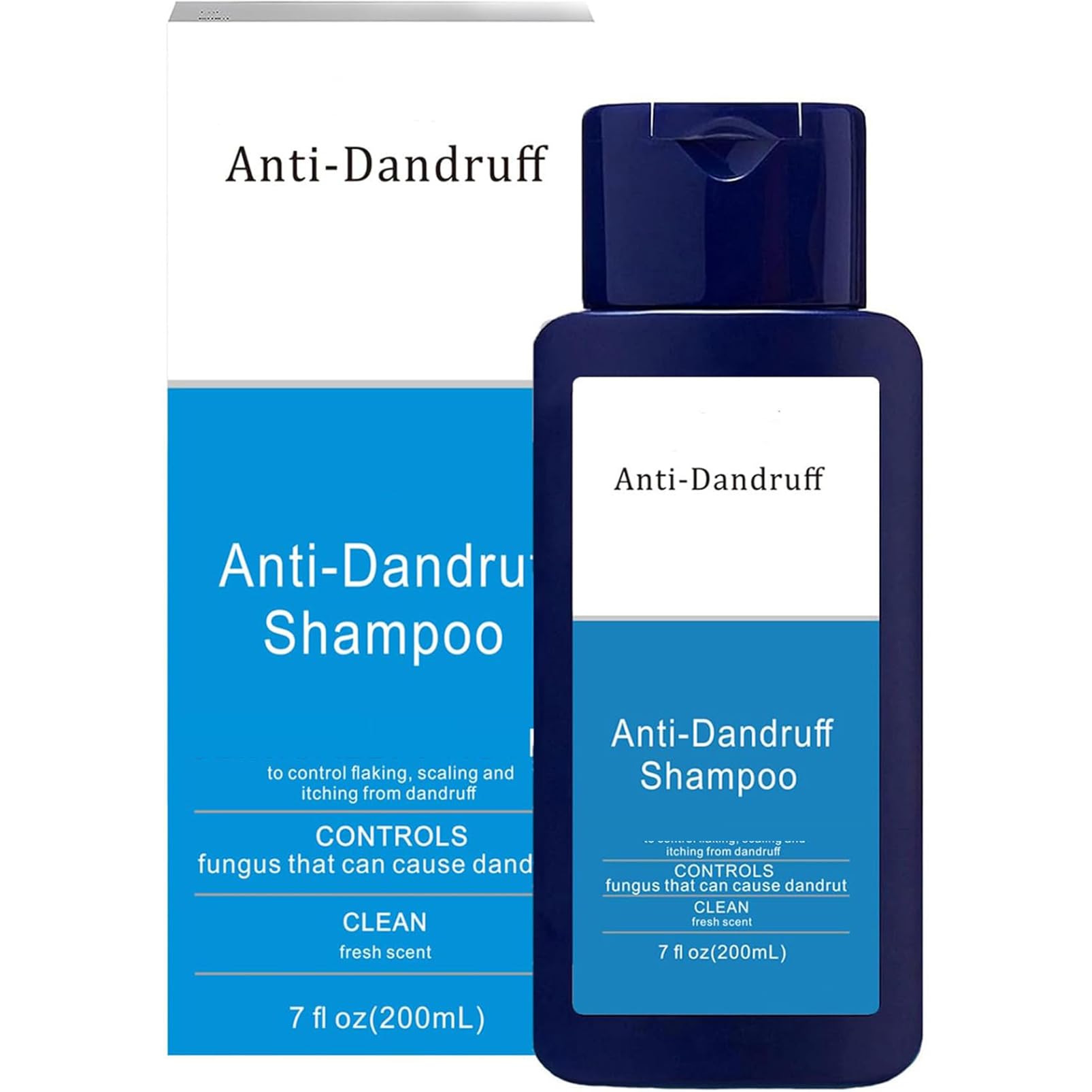 Cleansing Anti-Dandruff Shampoo, 100% Flake Free, Suitable For All Hair And Scalp Types, For Daily Use, Cleansing Sensation Gentle Strengthening Shampoo, Prevents Hair Loss,200ml