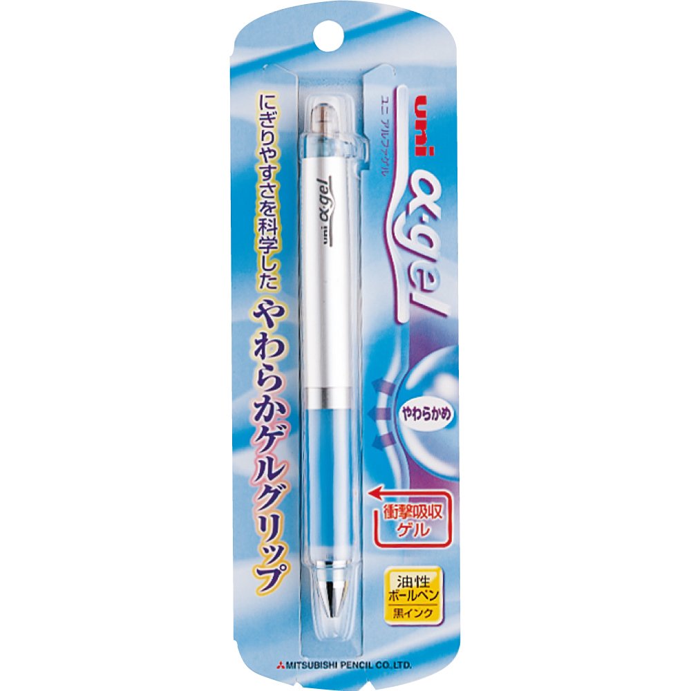 Amazon | 三菱鉛筆 油性ボールペン ユニアルファゲル 0.7 ブルー