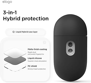 Amazon.co.jp: 【elago】 AirPods Pro3 対応 ケース シリコン 耐衝撃