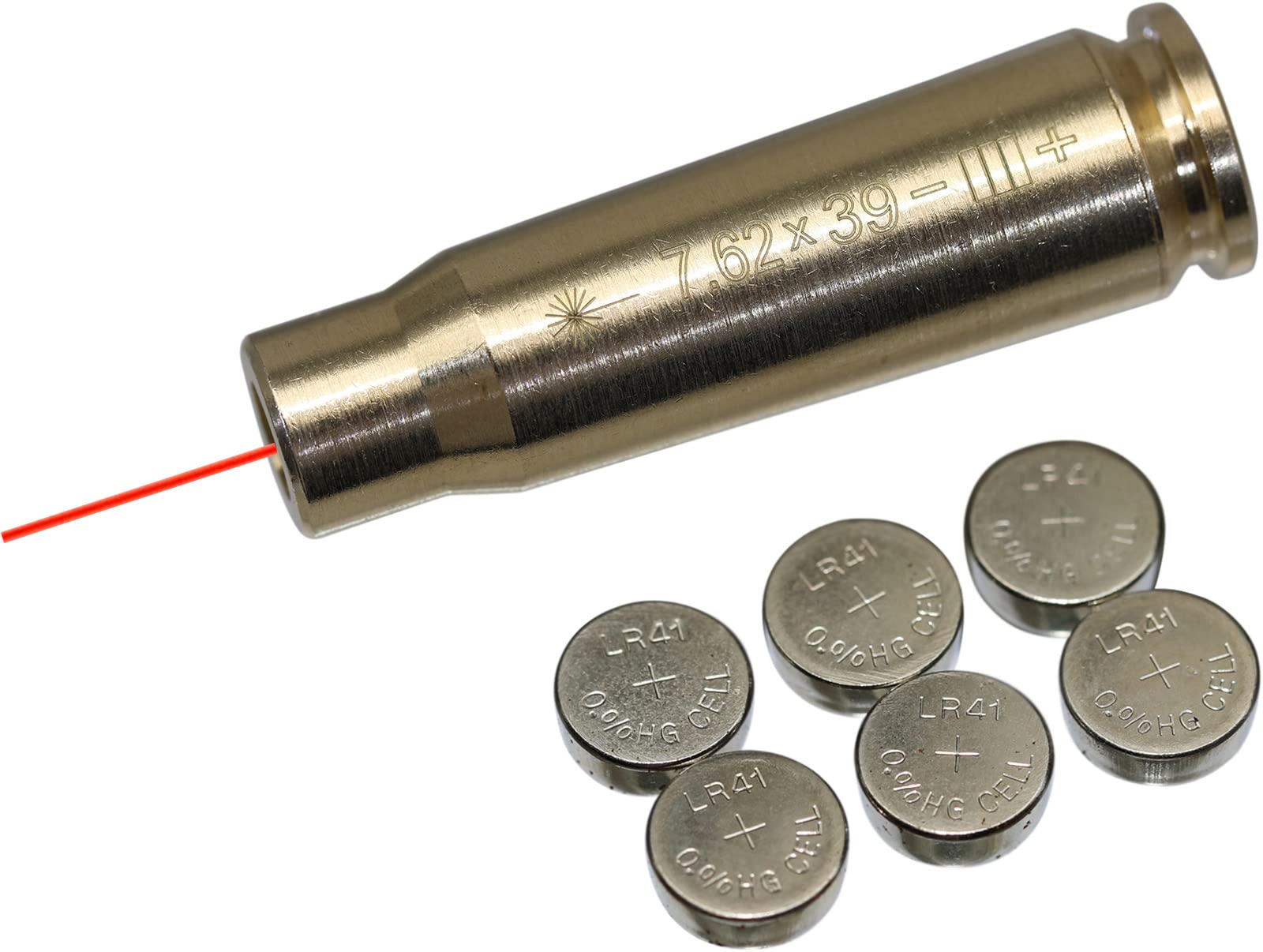 7.62x39 Bore Sight Red Dot Cartuccia con 2 set di batterie