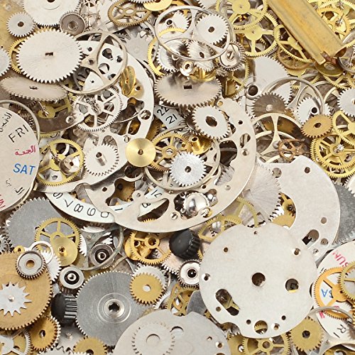 SurePromise One Stop Solution for Sourcing Set de Steampunk Mecanismos Reloj 50 gr. Manualidades para Joyería Accesorios Vintage