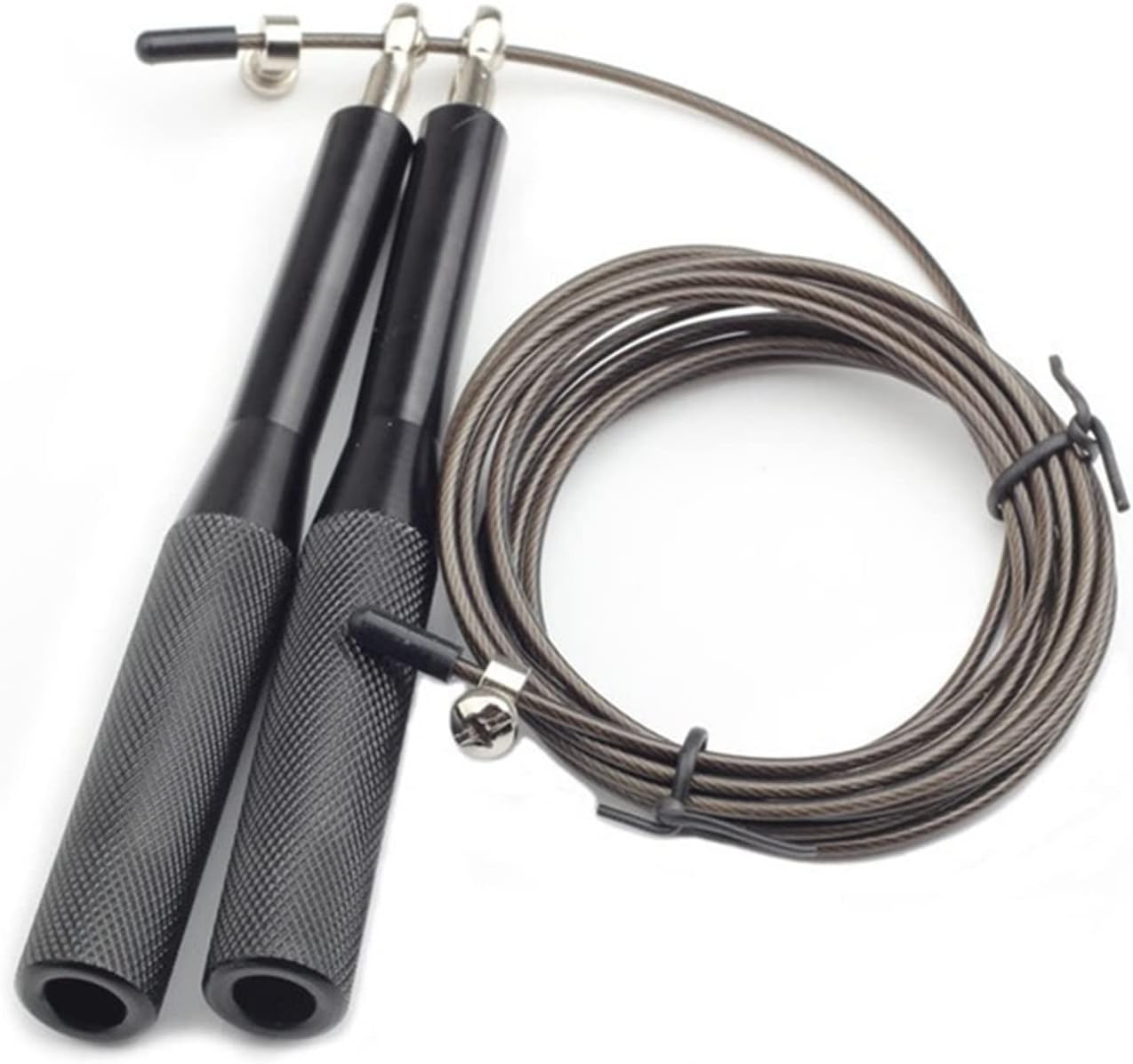 AYARA Cuerda Para Saltar Premium De 2,4 Metros De Longitud Ajustable, Con Cable De Acero Y Mango De Polipropileno, Ideal Para Fitness, Cardio, Gimnasio Y Ejercicio En Casa, Color Negro - Foto 10