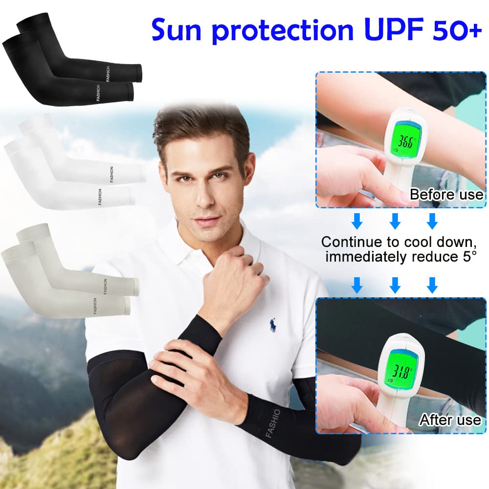 4 Paia Maniche UV UPF50 - Protezione Solare Per Ciclismo, Escursionismo E Sport Outdoor - Foto 7