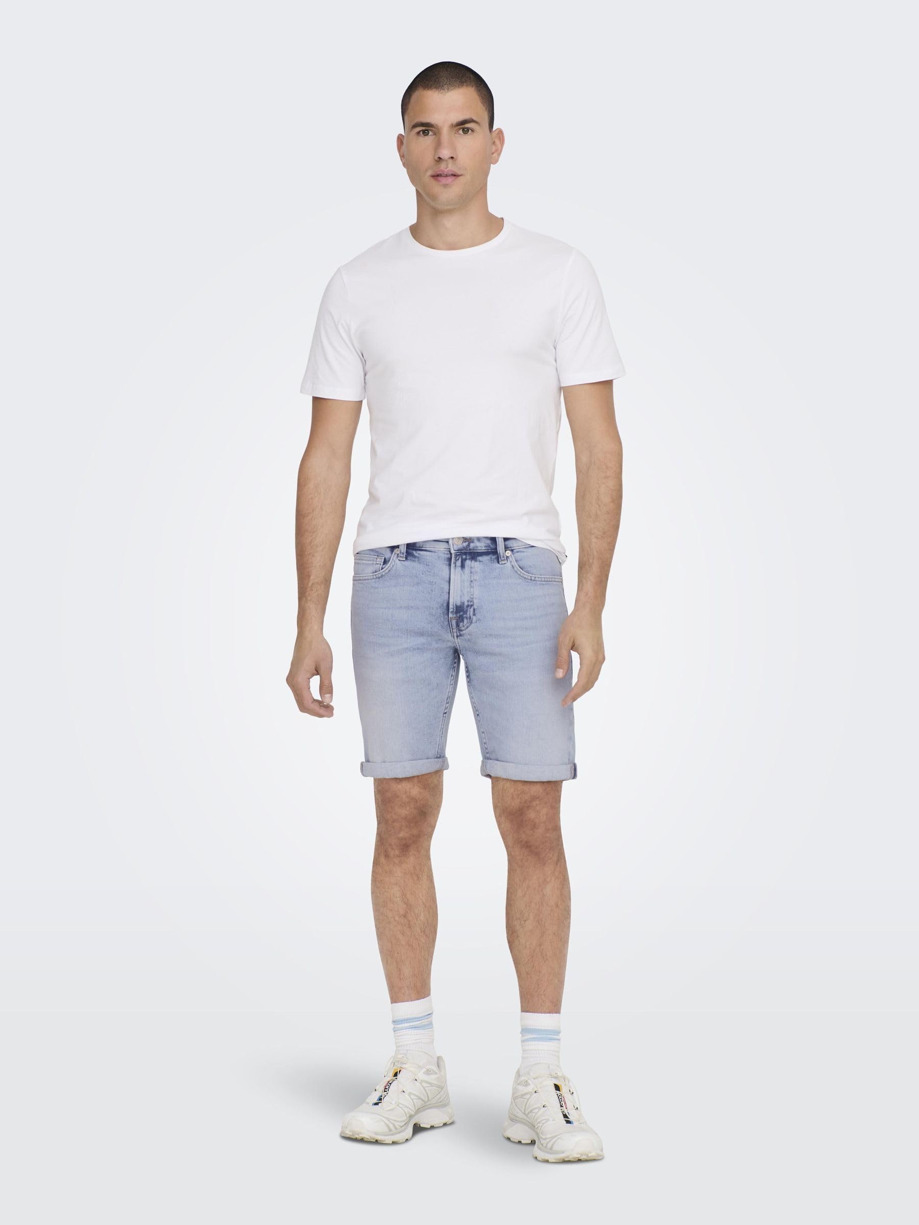 Only & Sons Denim Shorts ONSPLY Mid Waist Regular Fit Shorts