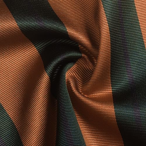 Image of Striped Plaid Polka Dot Mens Tie Formal Necktie Pocket Squares Ties Clips Cufflinks Classic for Men Set
