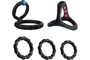 New Pc5 Silicone Penis Ring Combo Set: Enhance Sexual Wellness