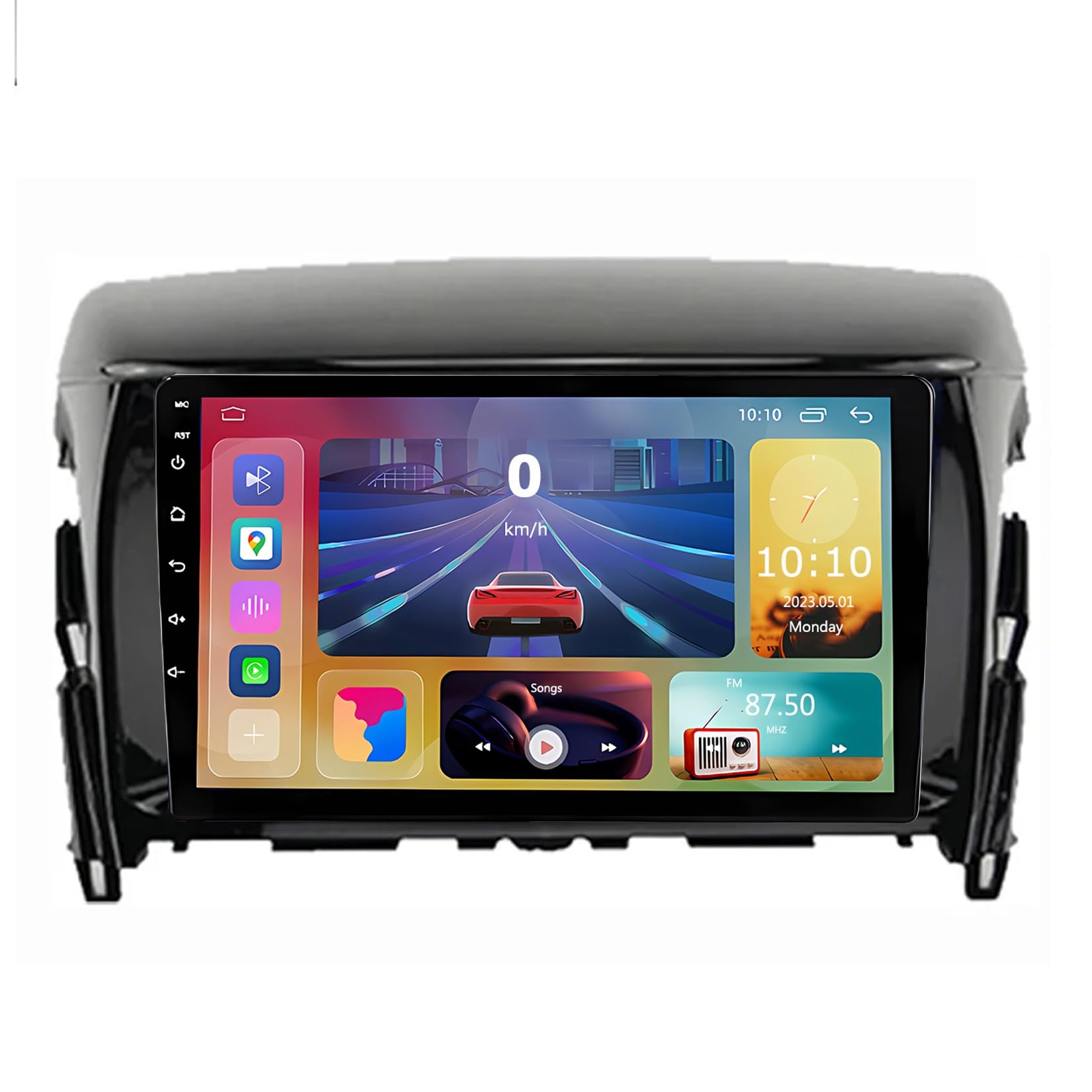 Double Din Car Radio Stereo Android 13 Bluetooth for Mitsubishi Eclipse Cross 2018-2019,9 Inch Touchscreen Stereo Car with Voice Control Carplay Wifi Steering Wheel Control USB GPS(S5 4G+64G)
