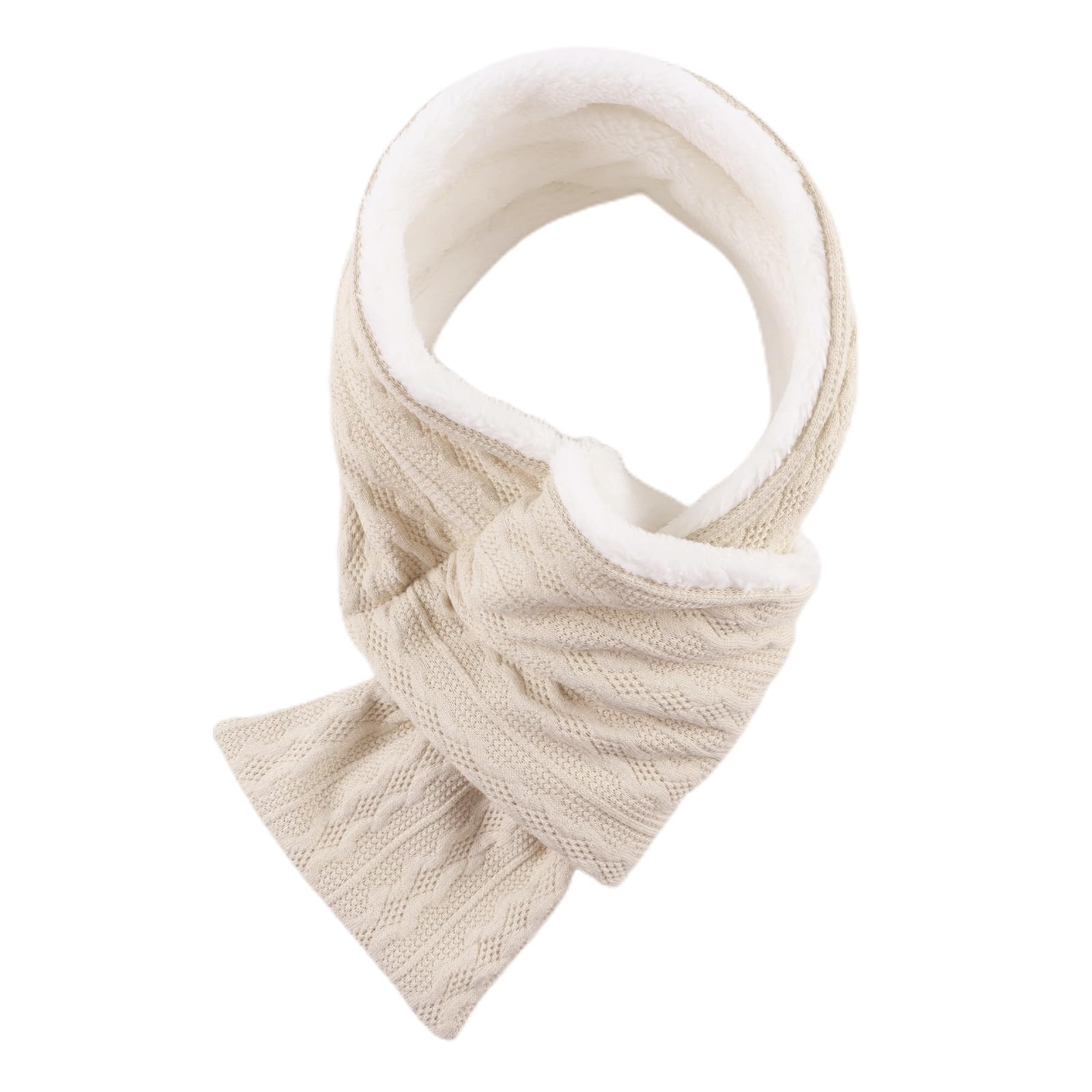 OMUKY Unisex Winter Knit Warm Scarves Thick Fleece Scarf - Winter Scarves | Mubboo