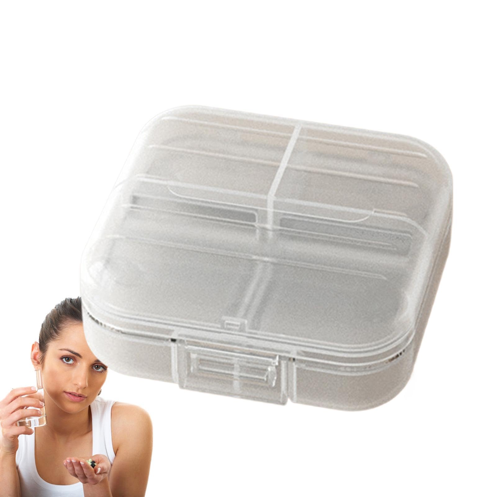 Pill Organizer – Medicine Dispenser | Pill Case | 7 Day Pill Box Weekly Pill Planner Portable Pill Organizer With 7 Separate Compartments Daily Pill Organizer Compact Pill Case For Travel