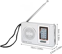 Vista 6 de LBEC AM FM Radio, Simple Design Portable AM FM Pocket Radio for Home Office for Travel