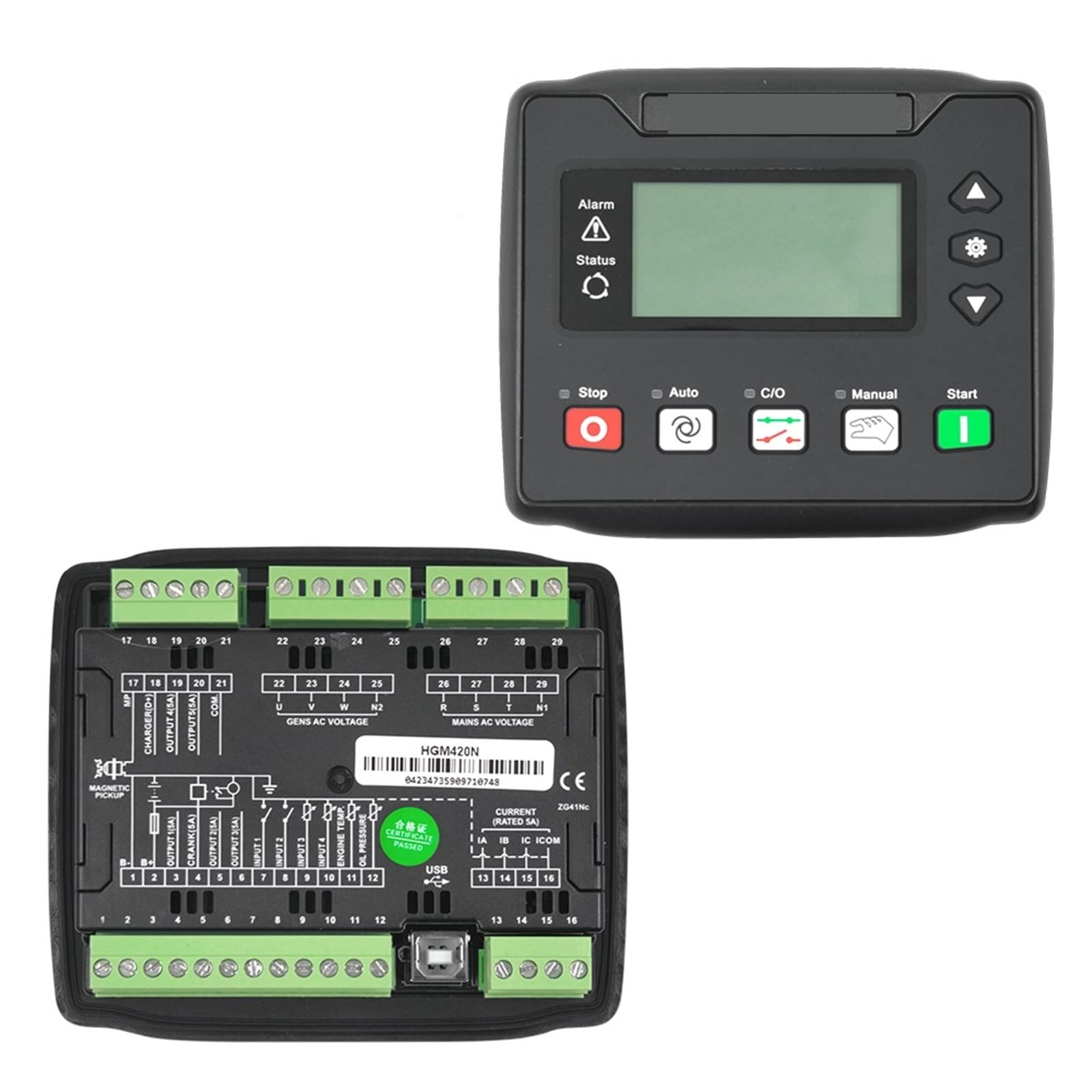 Jdilfunu Hgm420n Hgm410n Generator Auto Start Control Module Controller For Generators 1Pcs(Hgm420n)