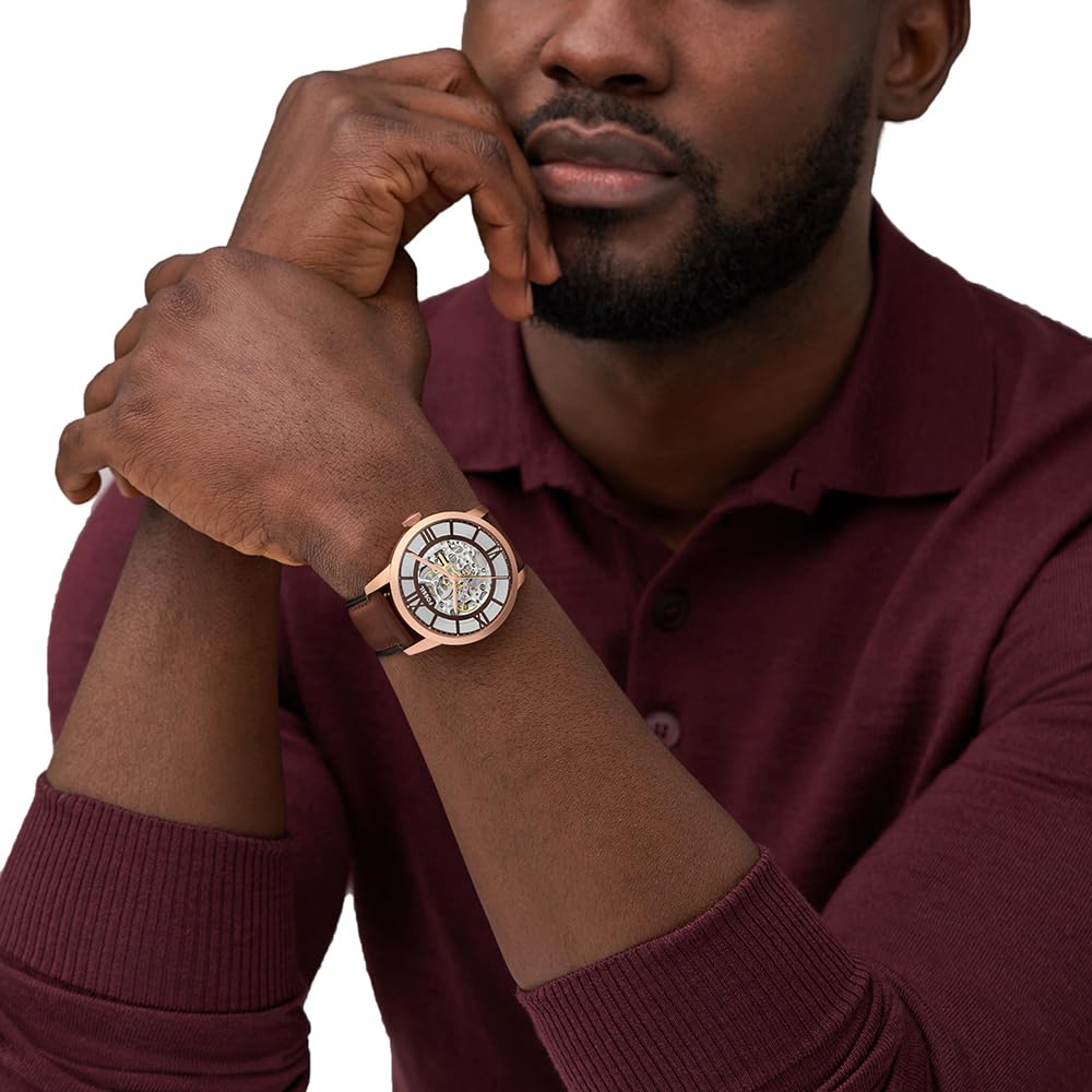 Fossil Orologio Townsman da uomo, Movimento automatico a tre lancette con cinturino in acciaio inossidabile o in pelle