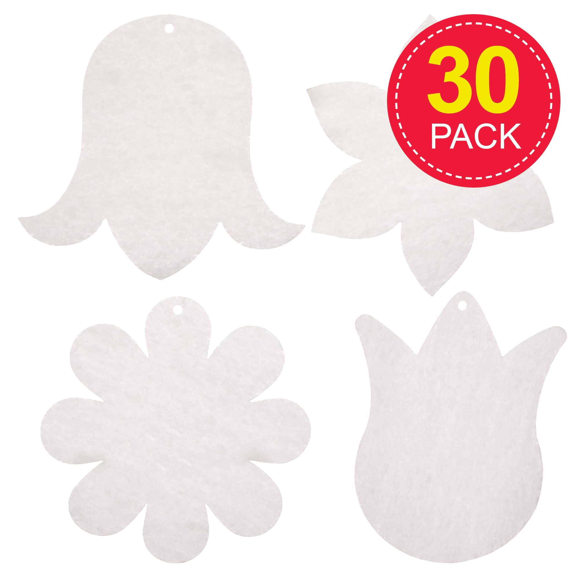 Papier à Diffuser Fleurs Baker Ross - 30 Feuilles 23gsm, 16.5-18cm, Pour Peinture Aquarelle