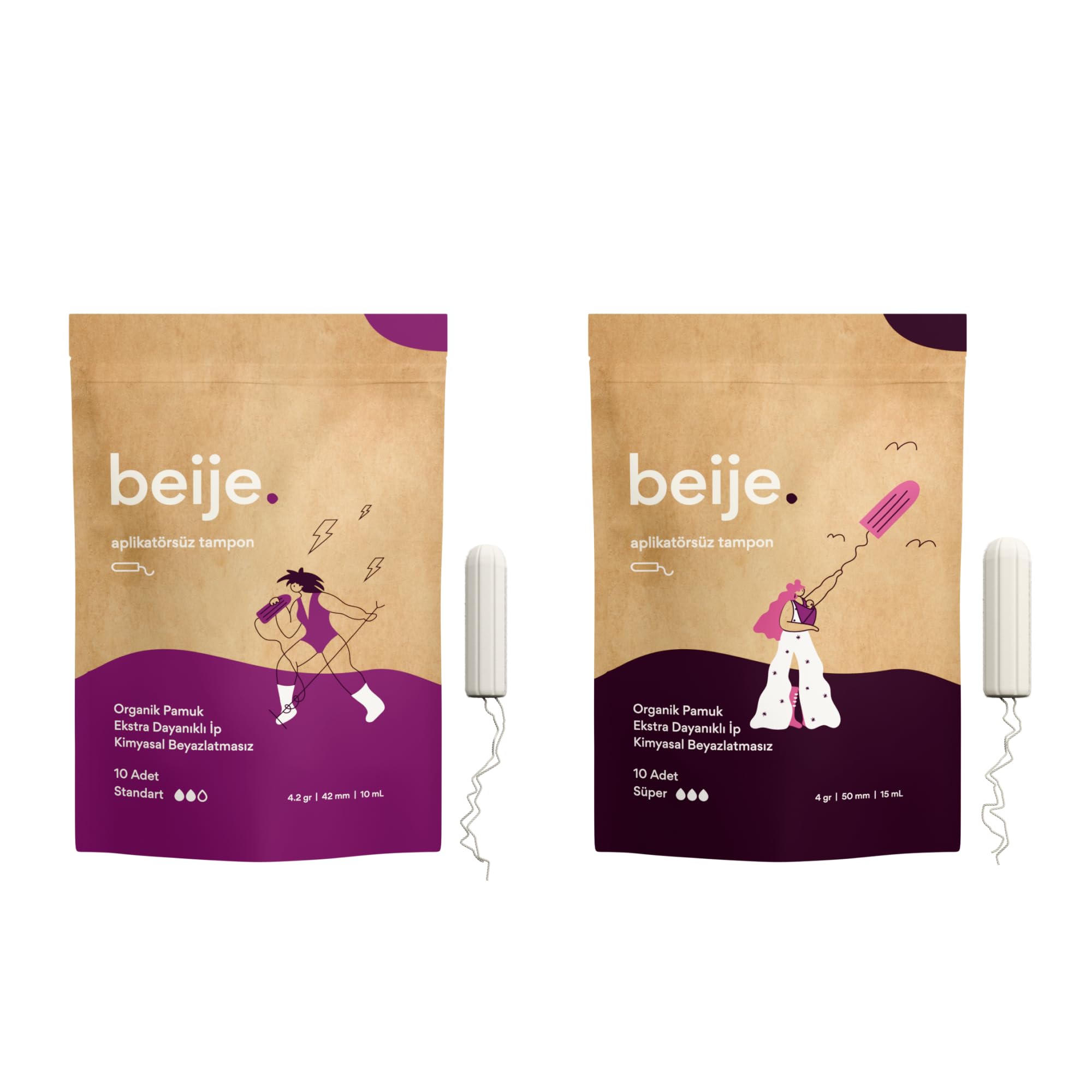 beije 10'lu Süper Tampon + 10'lu Standart Tampon