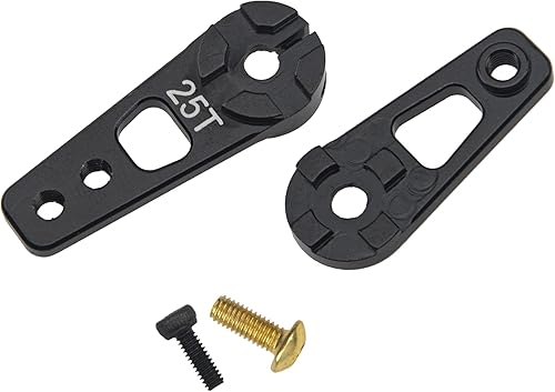 Miniatura 6 de 1 pieza Vgoohobby Metal 25T Servo Horn Ajustable 25 Dientes Servo Brazo Servo Servidor Compatible con Axial SCX10 90046 Recat HSP Traxxas TRX-4 1/10