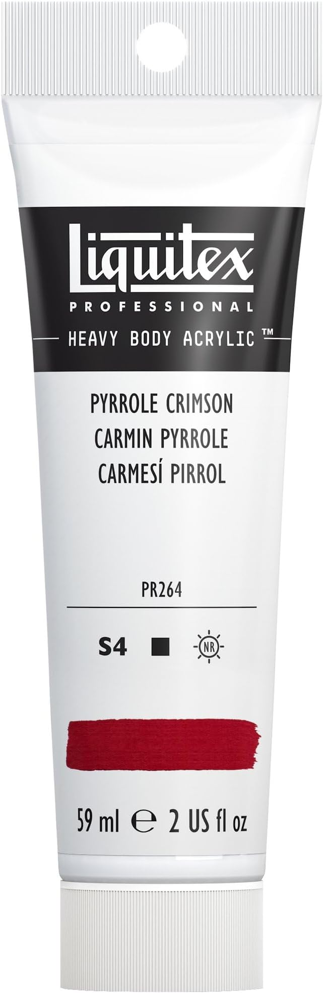 Professional Heavy Body Acrylic Paint, 2-oz (59ml) Tube, Pyrrole Crimson