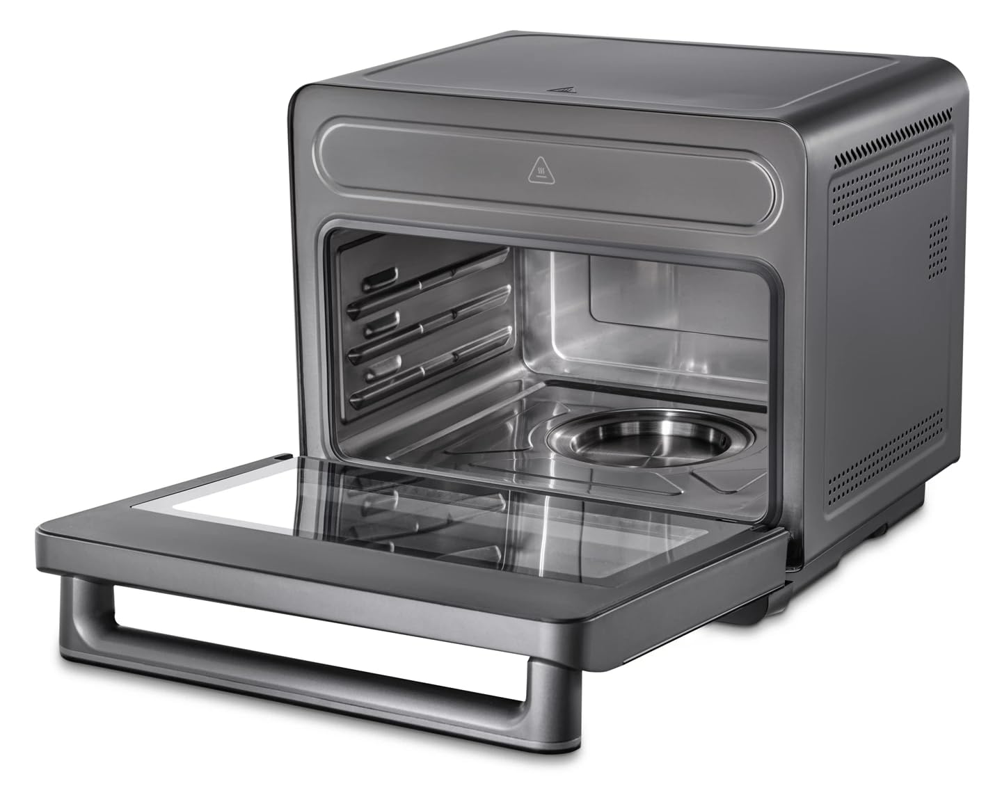 Trisa Air Fusion Pro 24L Mini Dampfbackofen – Kombigerät Heißluftfritteuse & Dampfgarer, 8 Automatik-Programme, Edelstahl-Garraum, LED-Display im Griff, 30–230°C, Inkl. Backblech & Rost