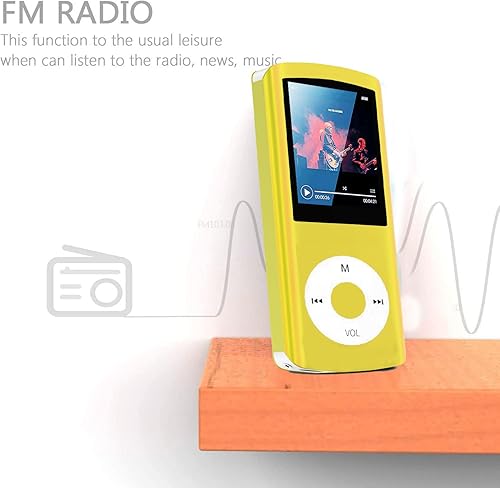 Miniatura 4 de Hotechs - Reproductor de MP3 MP4 de 64 GB, reproductor de música MP3 con LCD digital clásico delgado de 1.82 pulgadas, mini puerto USB con radio