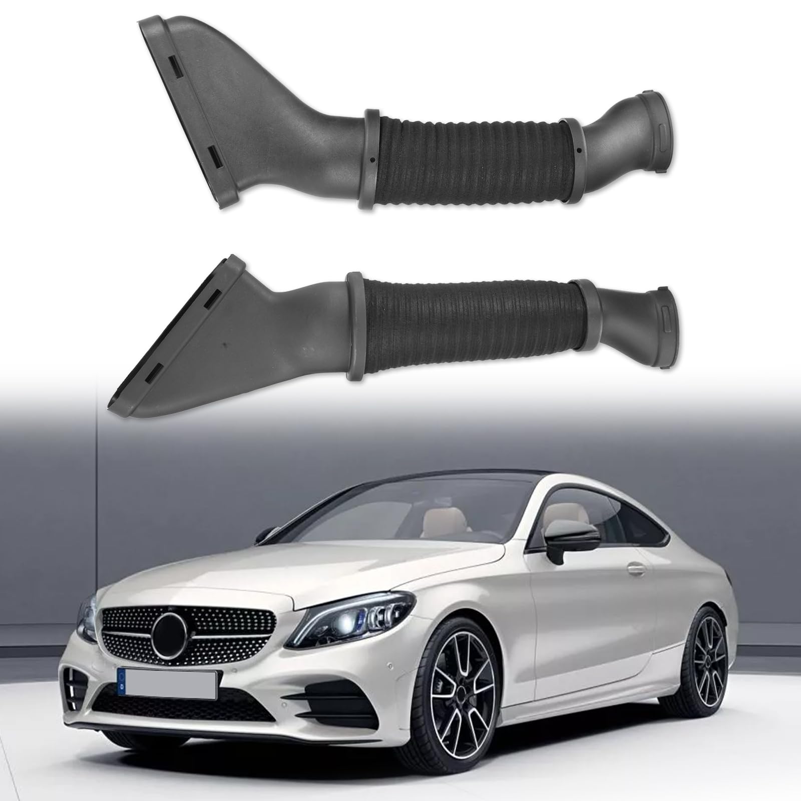 BINB ROAD Pair of Air Cleaner Intake Hose 2780902482 + 2780902582 Compatible with Mercedes Benz W166 GL450 GL550 GLS550 ML550 V8 2012-2018