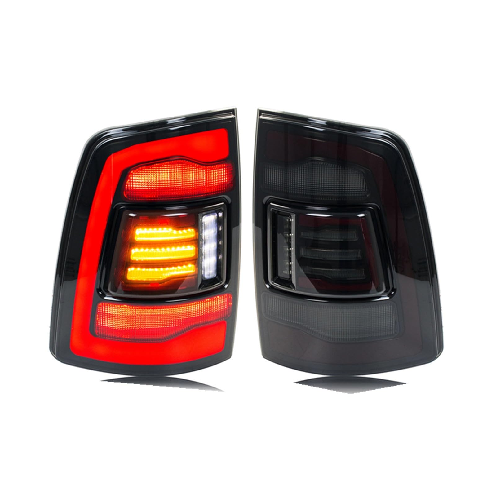 Feu arrière haut de gamme pour Dodge Ram 2009-2012 avec finition transparente - 8