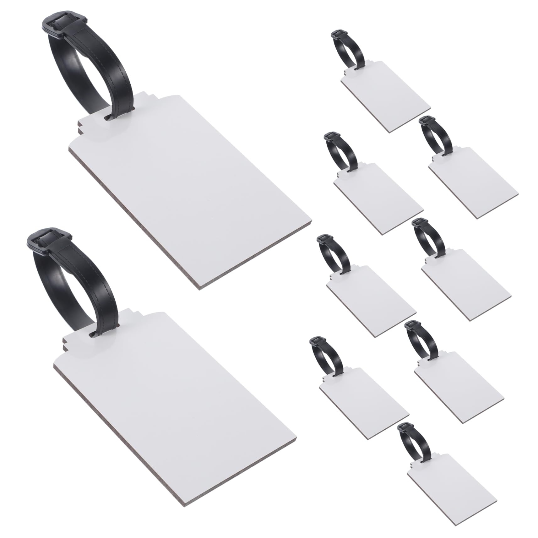 5 Sätze Blanko-gepäckanhänger Mit Thermotransferdruck Gepäckanhänger Selber Machen Sublimations-gepäckanhänger Gepäckverfolgungsanhänger Für Koffer Leeres Namensschild Tragen Mdf