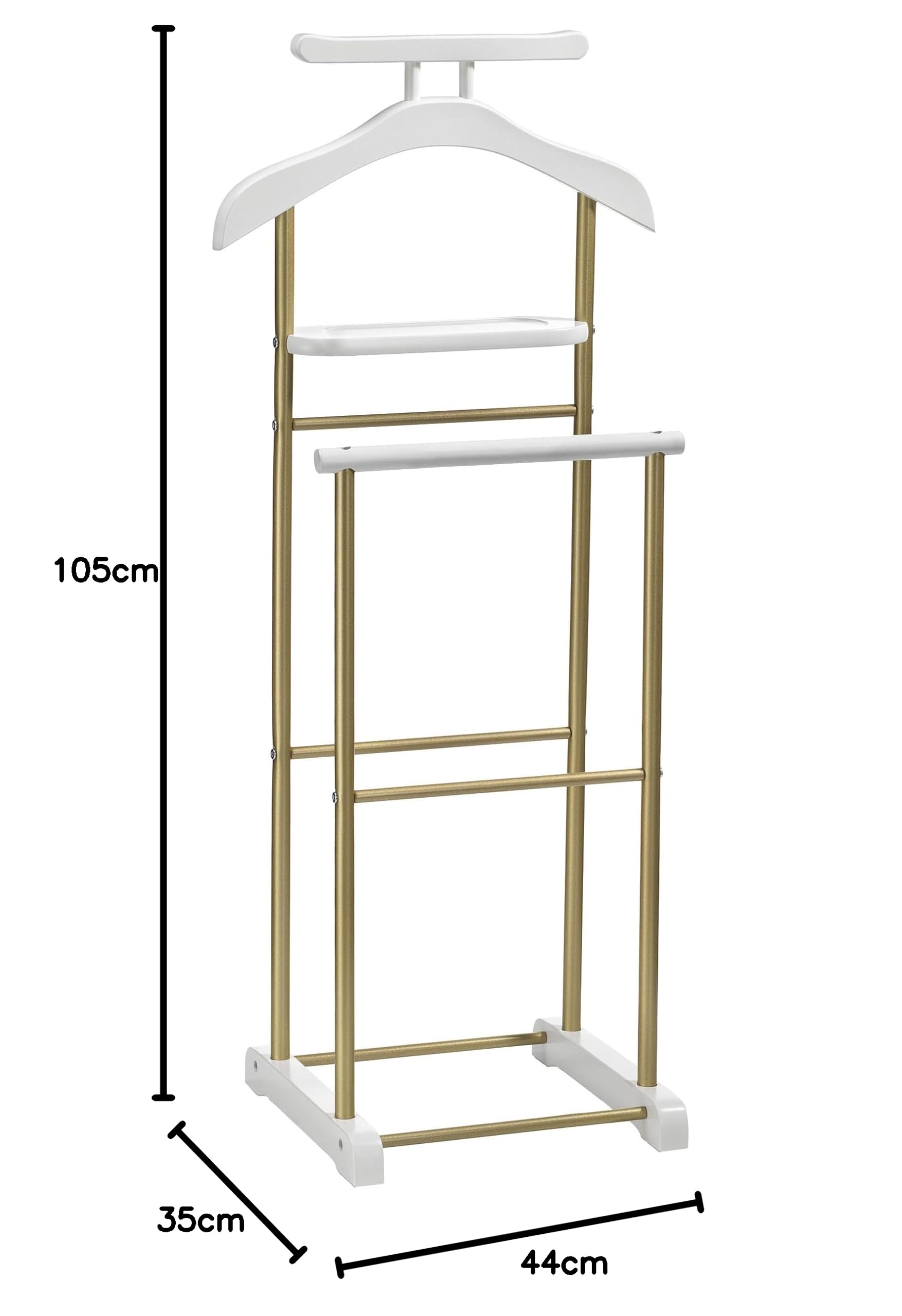 CARO-Möbel Herenkleerstandaard Medina met kleerhanger, broekenhanger en CARO-Möbel Herenkleerstandaard Medina met kleerhanger, broekenhanger en