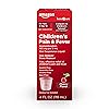 Amazon Basic Care Children's Pain Reliever & Fever Reducer, Acetaminophen 160 mg per 5 mL Oral Suspension Liquid, Dye-Free Cherry Flavor, 4 fl oz (Pack of 1)