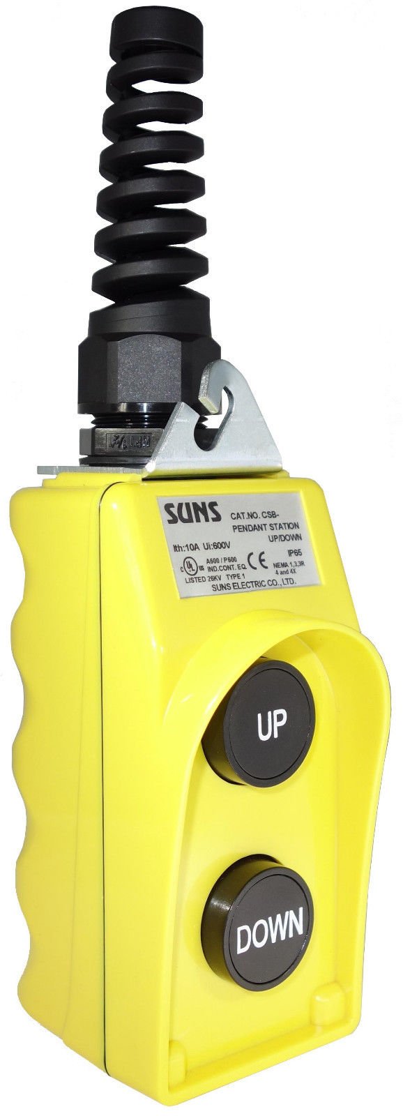 SUNS CSB-282Y-HGA UL Listed Two Speed Up/Down Pendant Station 2NO