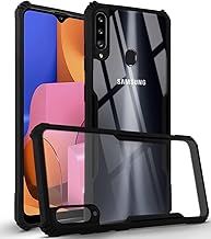 Jkobi Back Cover Case for Samsung Galaxy A20s (Shockproof with Polycarbonate Clear Panel | Professional Black)