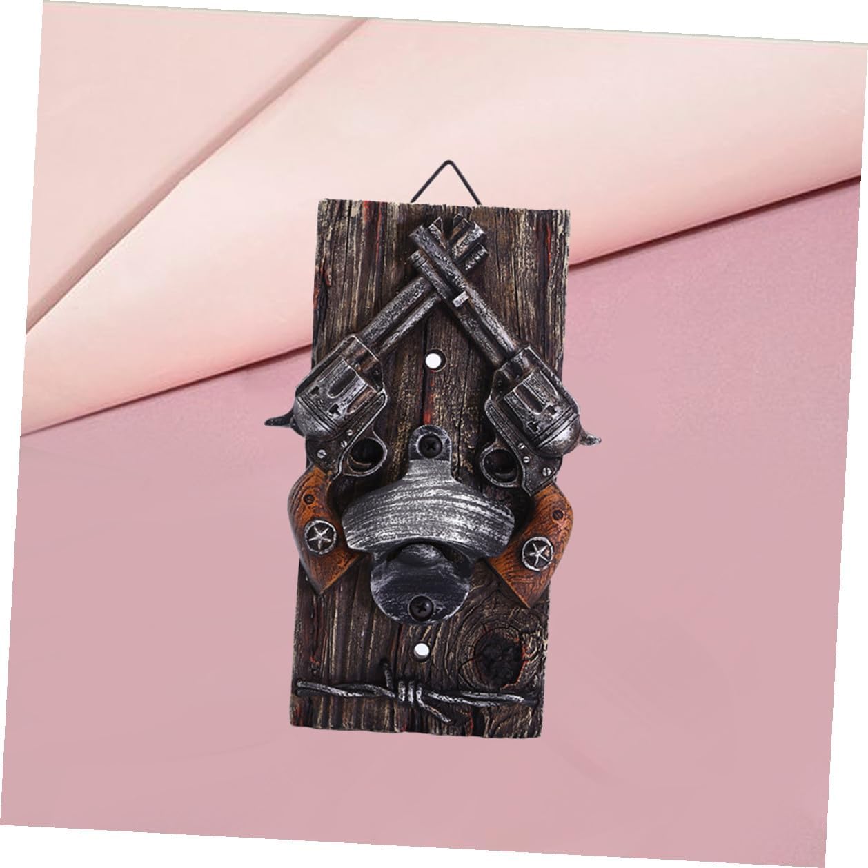 SAFIGLE Creative Resin Beer Bottle Opener with Deer Antler Design, Retro Hanging Bar Beer Opener for Home and Store Use