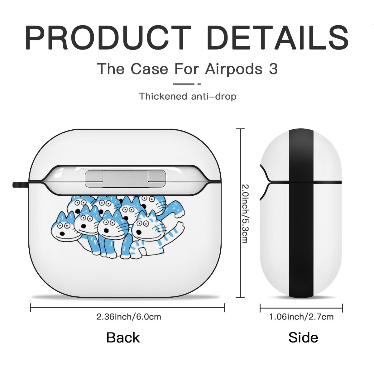 Amazon | AirPods 3 ケース 11ぴきのねこ イラスト AirPods 第3世代