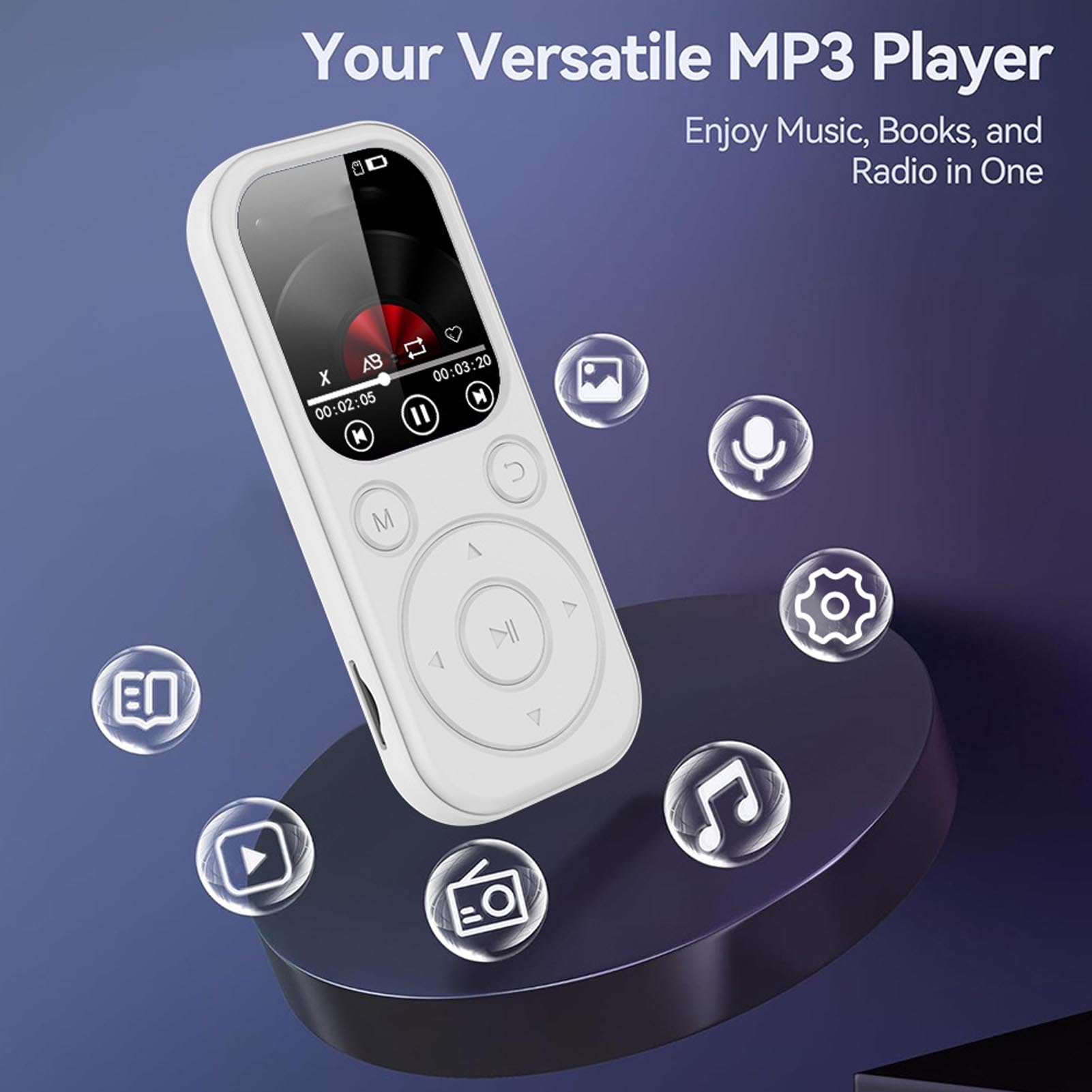 Amazon.com: MP3 Player with Bluetooth 5.4, HiFi Portable