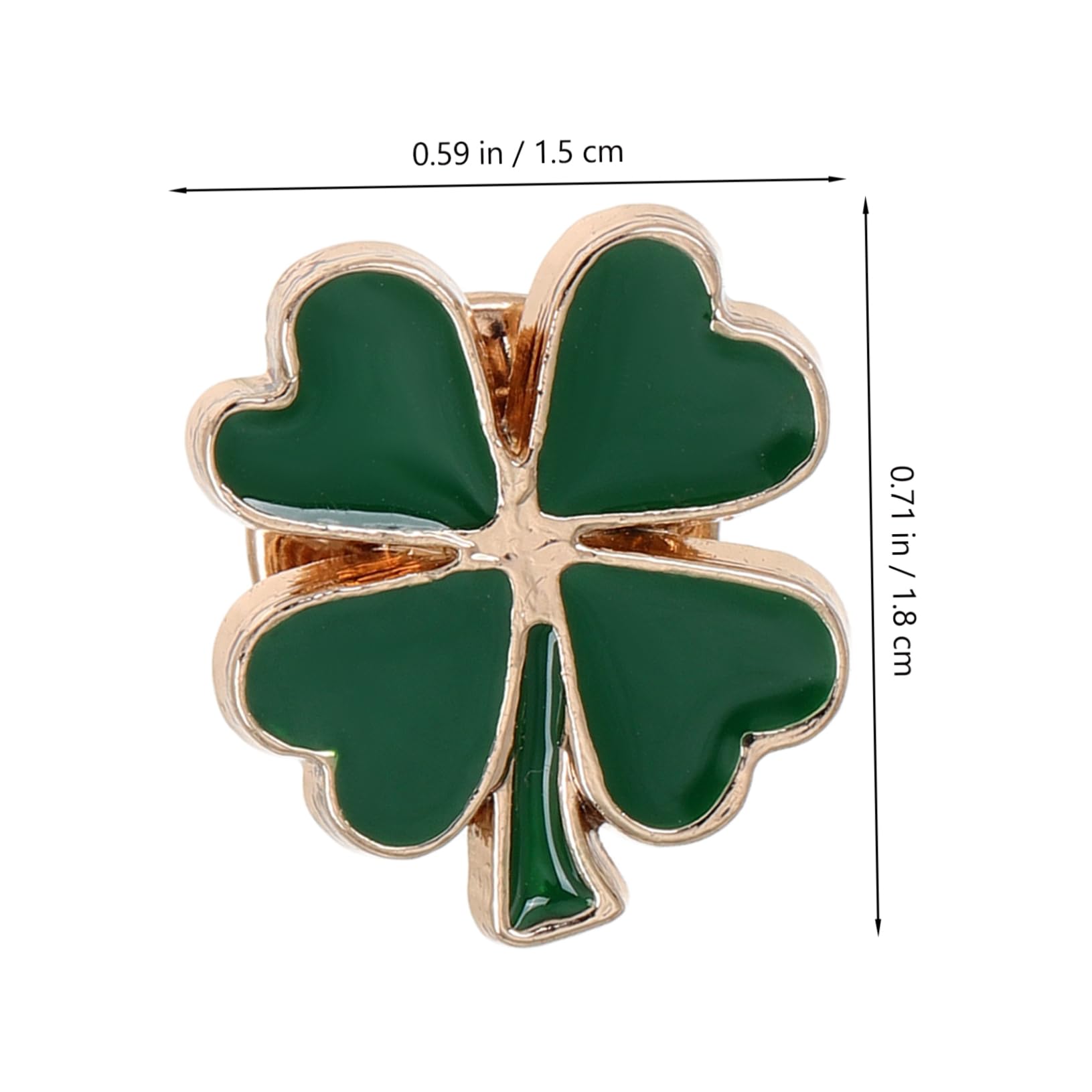 Vintage Kleeblatt Brosche Satz Emaille Anstecknadeln mit Vierblättrigem Kleeblatt Motiv Robuste Verarbeitung Grüne Party Accessoires für Damen zum St Patrick’s Day