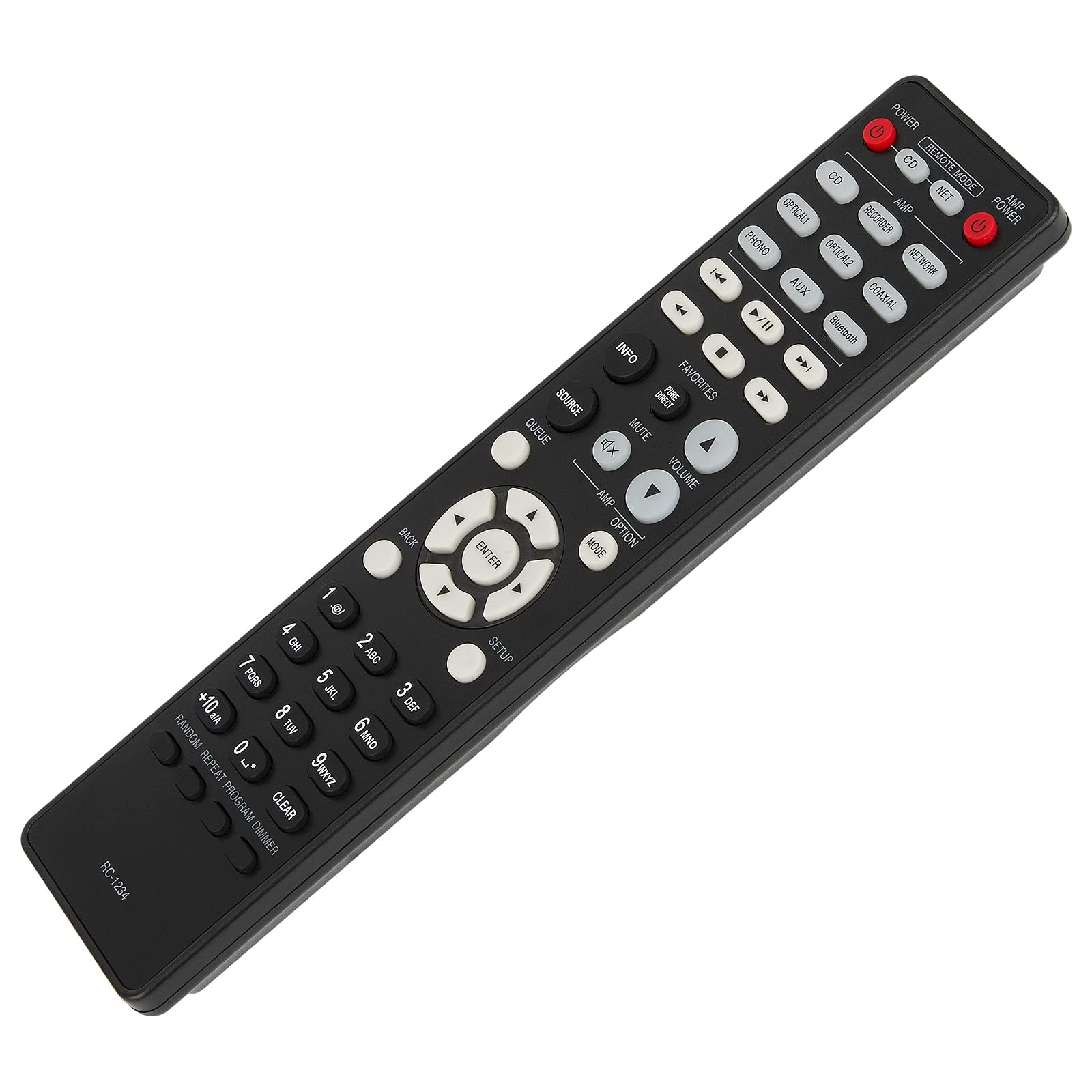 Amazon | Beyution RC-1234 交換用リモコン Denon コンパクトディスク