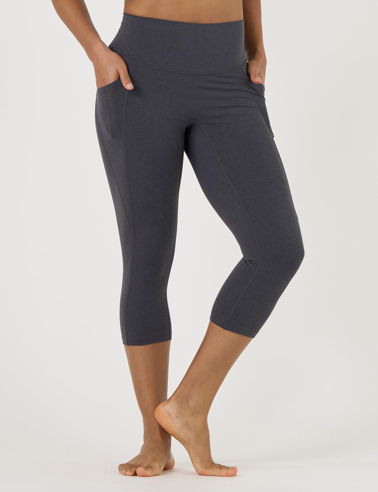 LAPASA Leggins Mujer Cintura Alta Fitness, Mallas de Deporte con Bolsillo, Pantalón Deportivo Elásticos y Transpirable, Leggings Push Up para Running Yoga y Ejercicio L01R1/L09R1/L32R1 — view 4