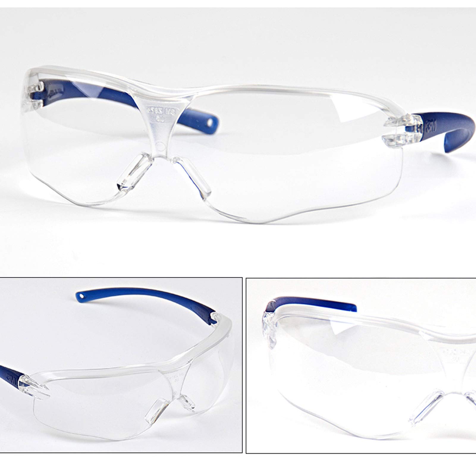 PENGQ Occhiali di Sicurezza/Sicurezza Occhiali di Protezione/Lavoro Laboratorio Occhiali di Sicurezza/Resistente ai Graffi e ai Raggi UV Coating Goggles (Color : Clear)