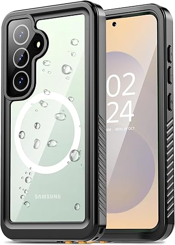 Vista 38 de Oterkin Funda impermeable para Samsung Galaxy S21 con protector de pantalla integrado, a prueba de polvo, a prueba de golpes, 360, carcasa Negro