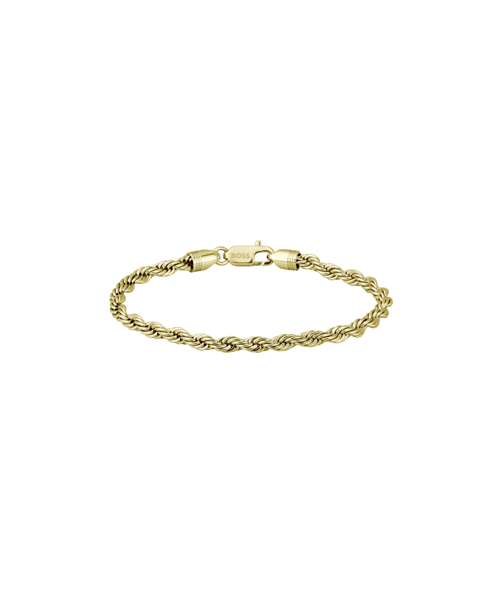 BOSS Jewelry Men's Chain Bracelet In Stainless Steel with Yellow Gold Plating - 1580810M