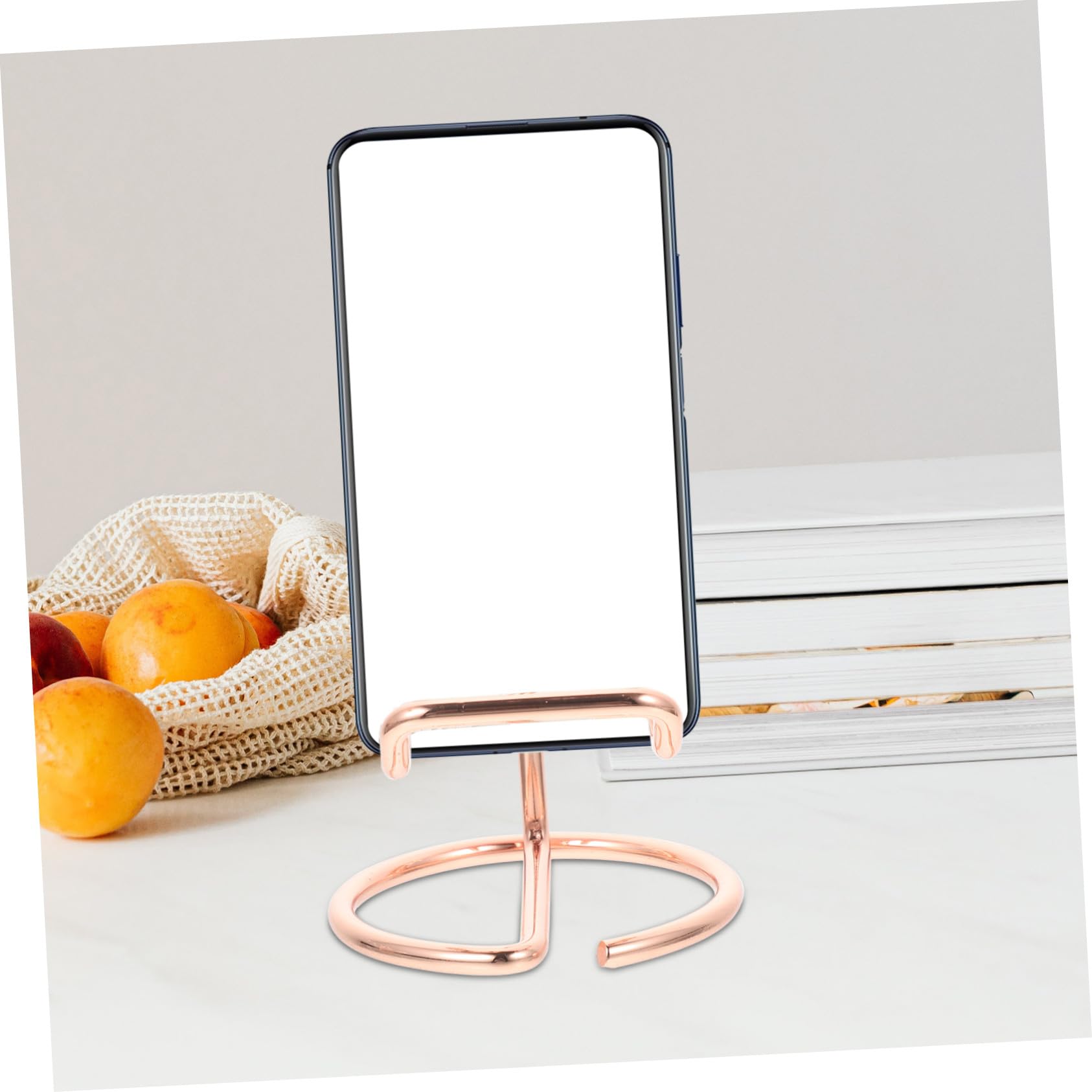 Toddmomy Supporto per Telefono da Scrivania in Ferro, 2 Pezzi | Design Semplice e Bordi Lisci, Pratico e Portatile, Adatto per Soggiorno e Ufficio